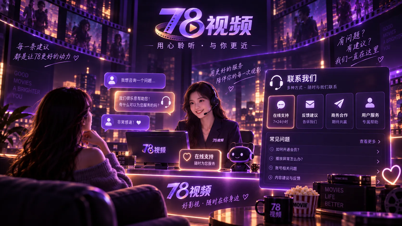 78视频页面问题联系与反馈说明