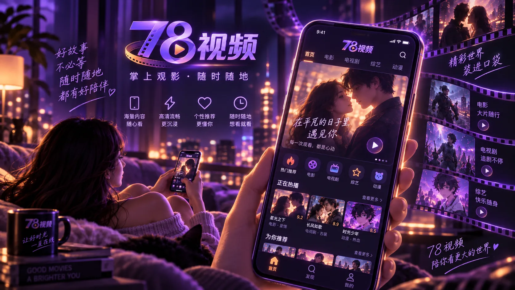 78视频电脑端与响应式浏览说明